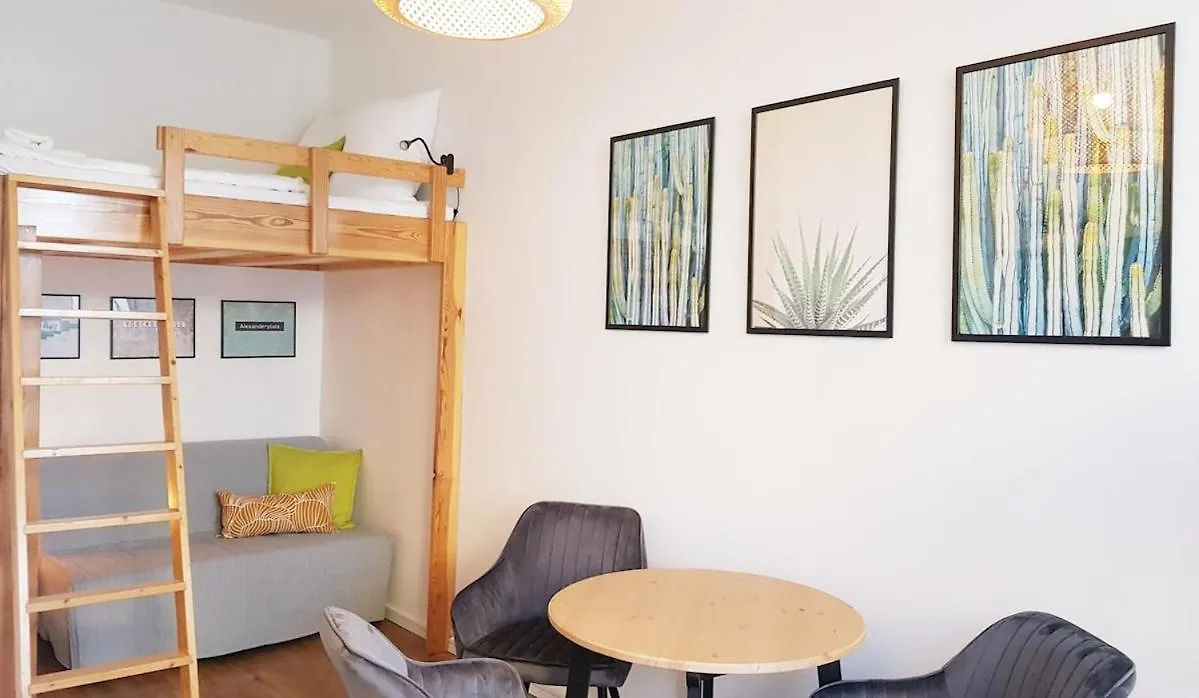Green Apartment N40 Cosy Studio For 3 Guests, Terrace ベルリン