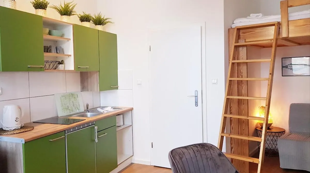 Green Apartment N40 Cosy Studio For 3 Guests, Terrace ベルリン ドイツ